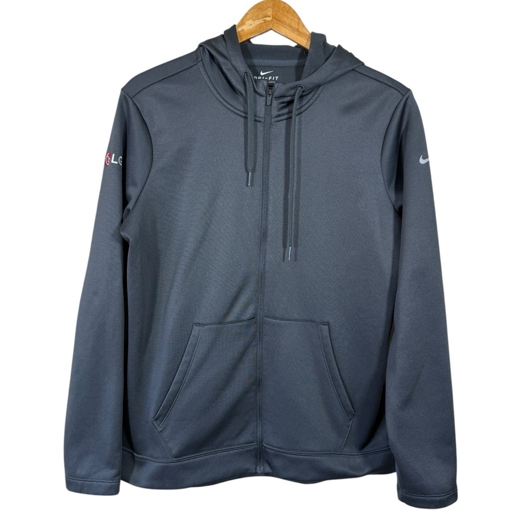 Nike Dri-Fit LG Black Hooded Jacket Women’s Size Large
